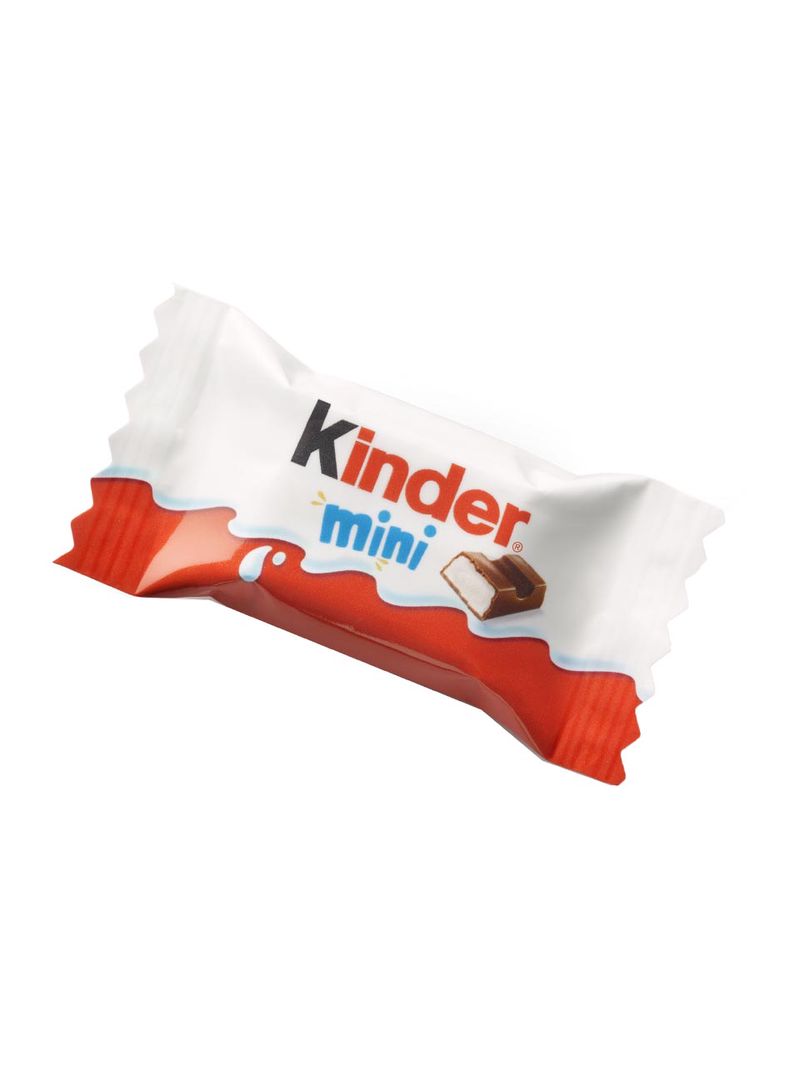 Kinder Mini chocolate con leche - Bolsa de 120 gr - El sabor único de KINDER CHOCOLATE ahora MINI para disfrutar bocado a bocado del dulce corazón de leche cubierto de delicioso chocolate KINDER