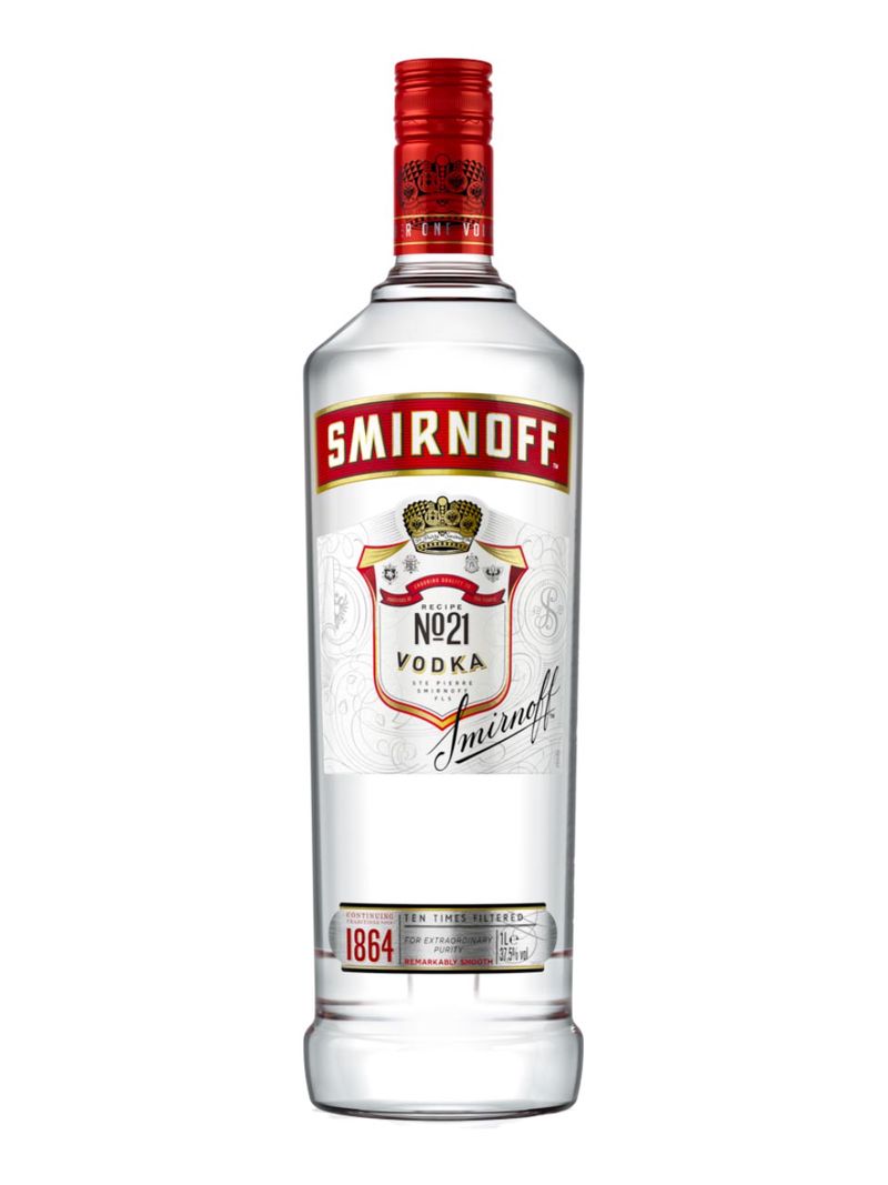 Smirnoff Red Label Vodka 37.5% 1L