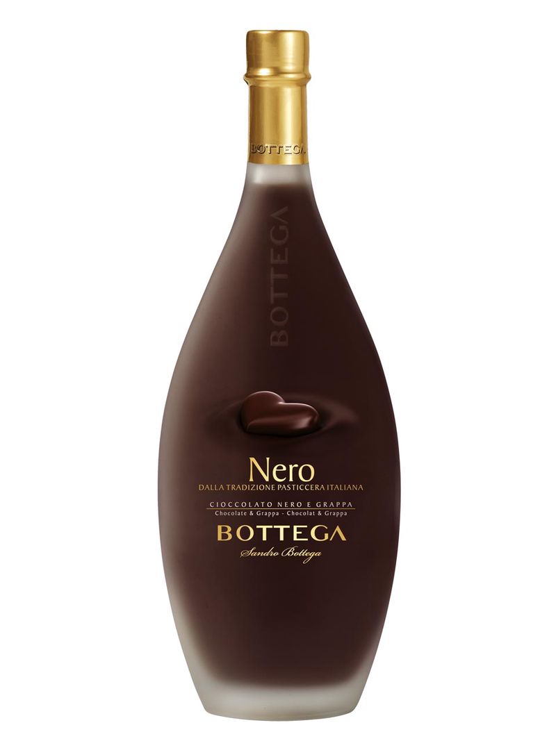 Exquisiter Bottega Nero Likör 15% - Dunkle Schokolade für Genießer