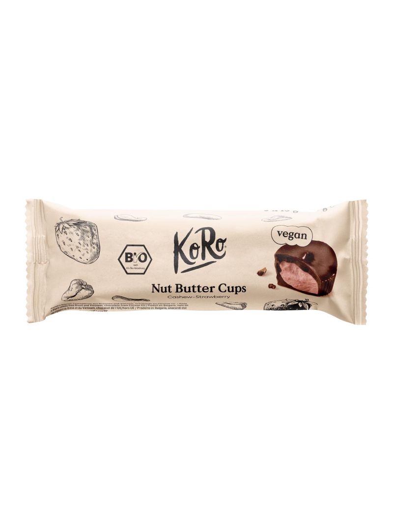 KoRo Bio Nut Butter Cups Cashew-Strawberry 3 x 13 g