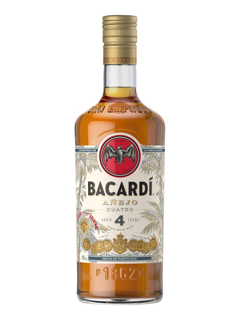 Bacardi Anejo Cuatro Rum 40% 1L