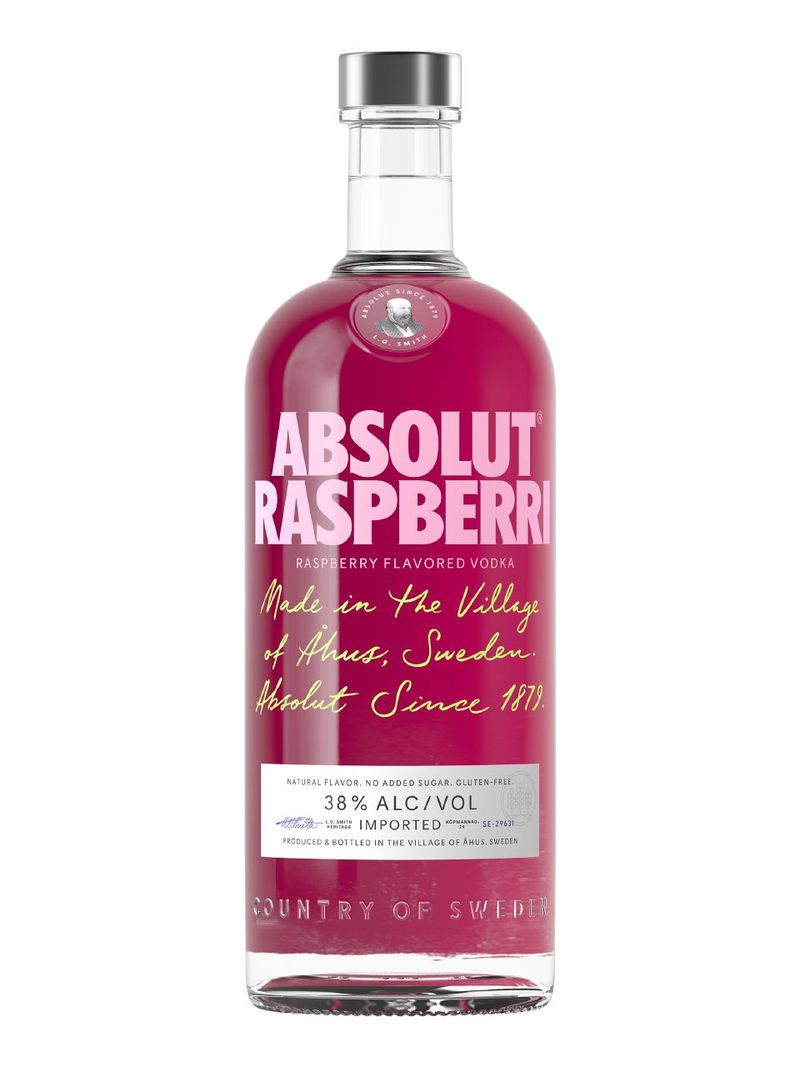 Absolut Vodka Raspberry 38% 1L
