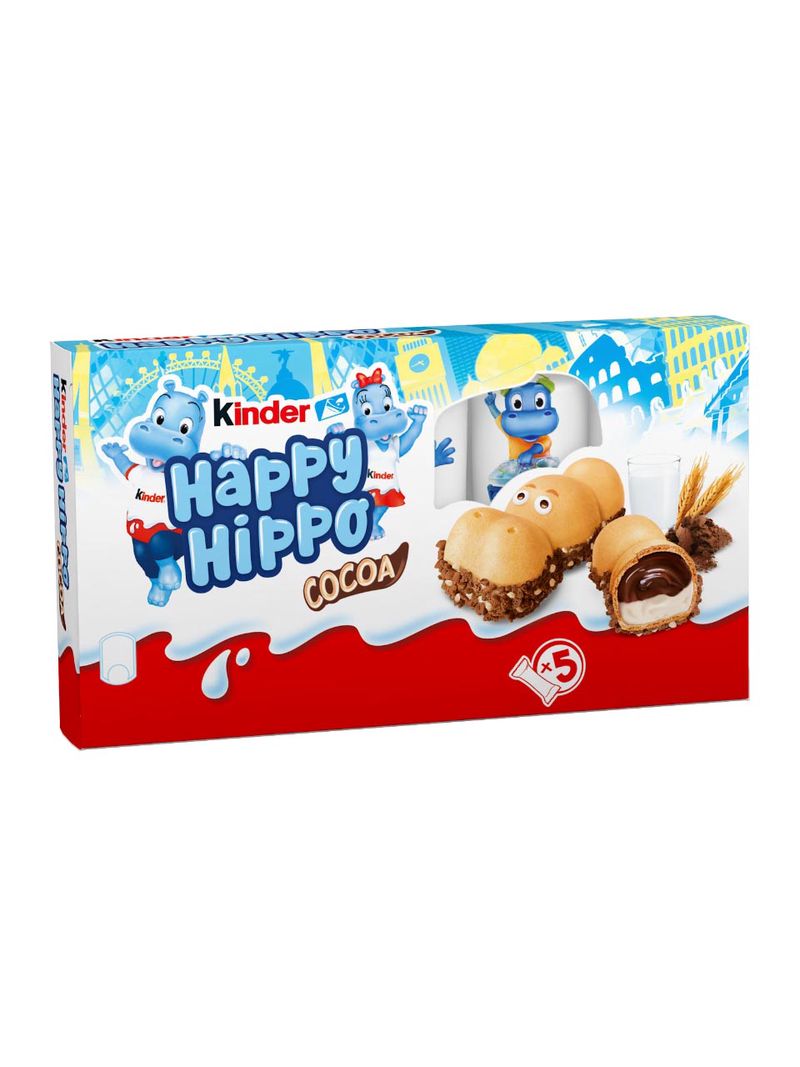 Kinder Happy Hippo – Knusprige Waffel mit Milch- &amp; Kakaocreme 103,5g