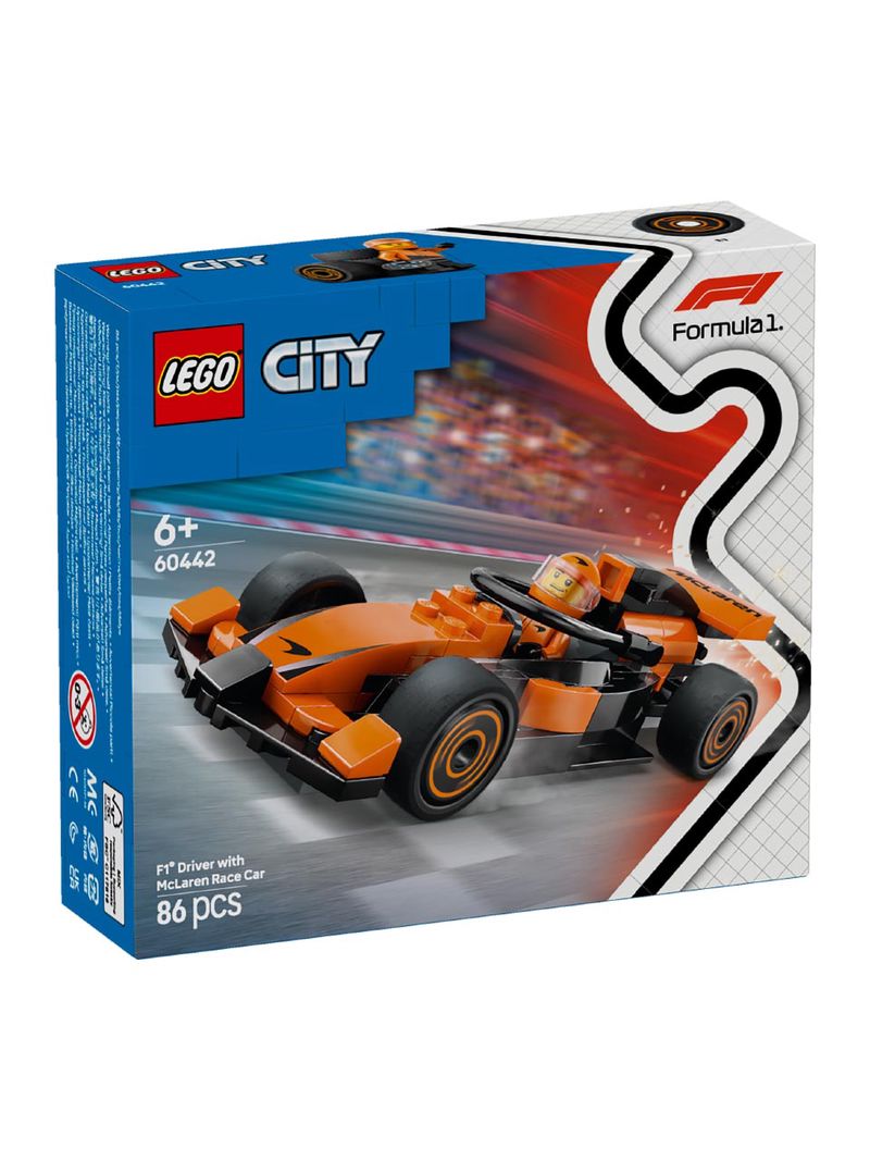 LEGO System A/S, City Project Alicia 2025, F1® Rennfahrer mit McLaren Rennauto