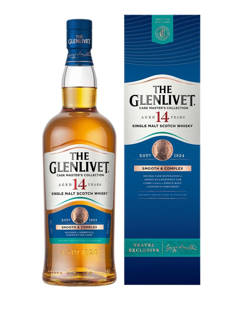 The Glenlivet 14YO Single Malt Scotch Whisky 40% 1L Geschenkpackung