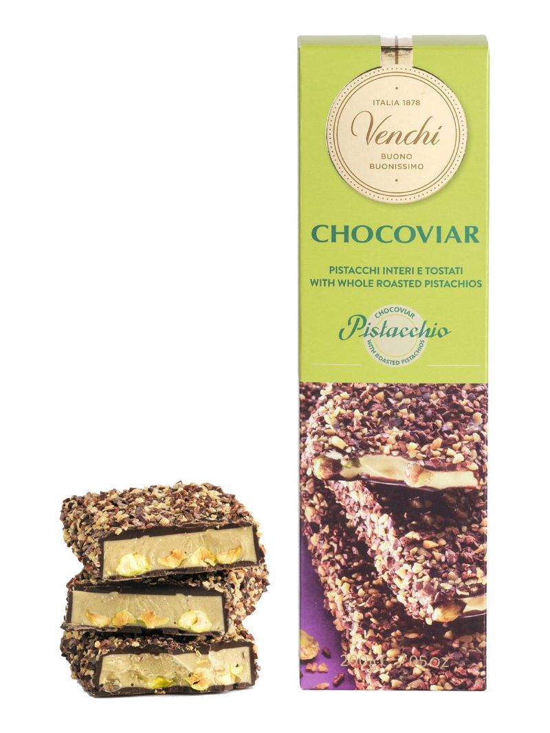 Venchi Chocoviar Pistazien-Riegel 200g