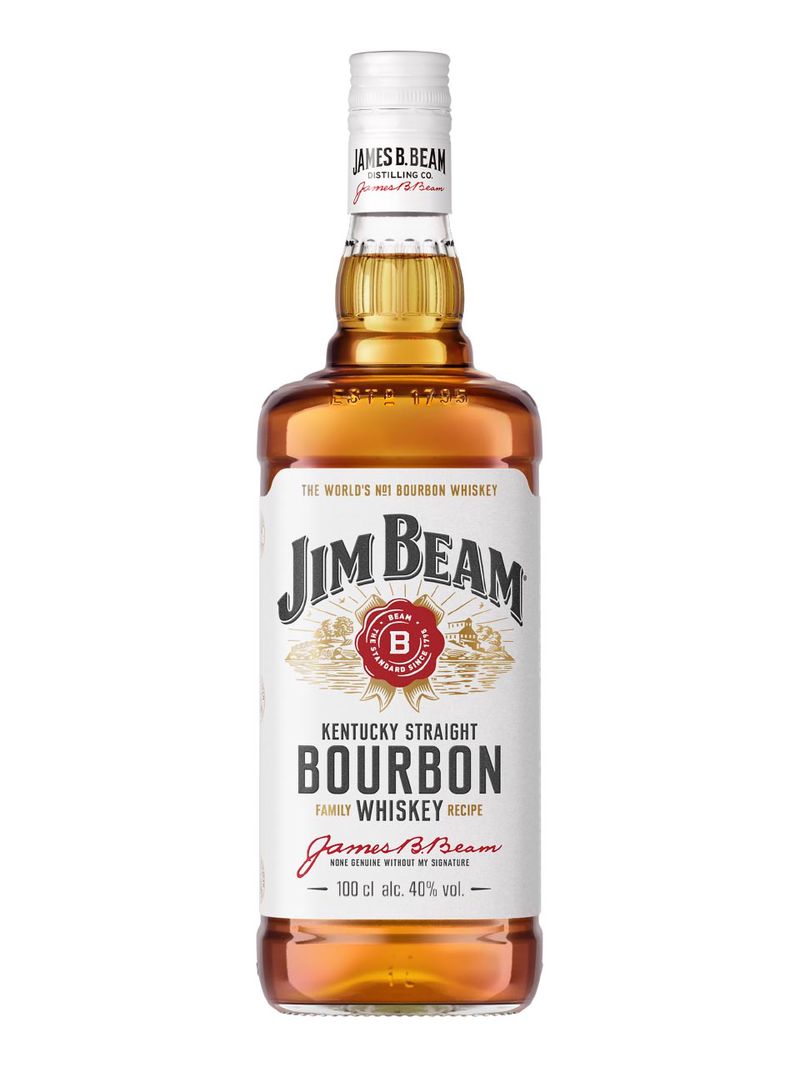 Jim Beam White Kentucky Straight Bourbon Whiskey 40% 1L*