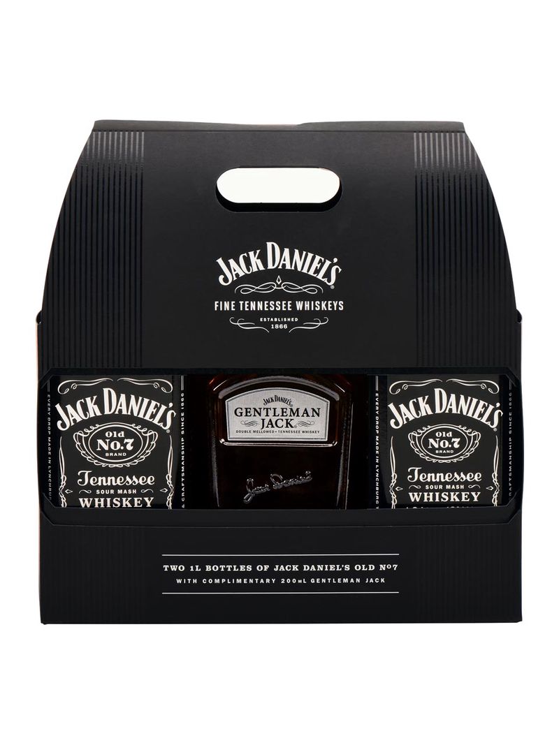 Jack Daniel's Black Label No. 7 40% 2x1L & Gentleman Jack 40% 0.2L*