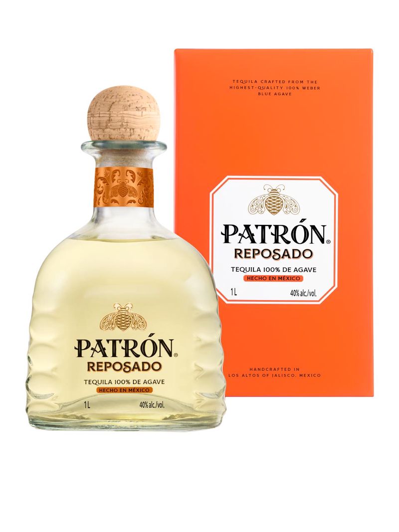 Patrón Tequila Reposado 40% 1L Geschenkverpackung