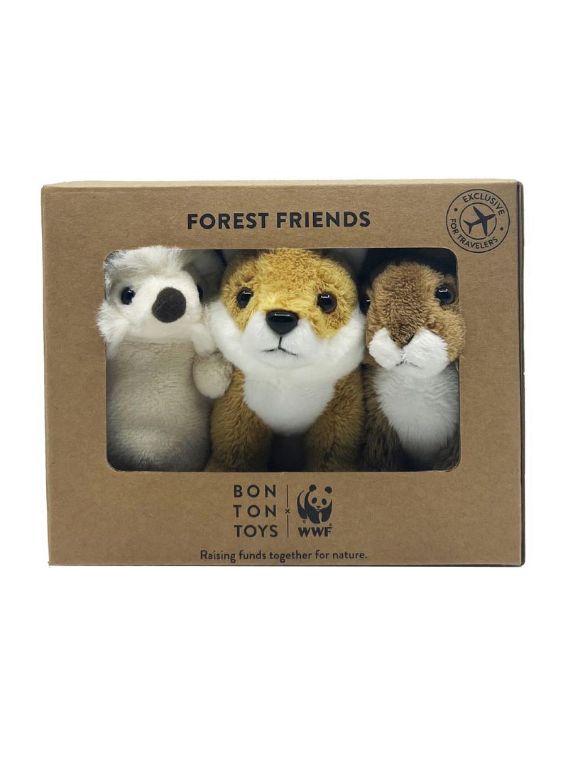 WWF PLUSH TOYS COLLECTION, Forest Friends 3ST 10cm