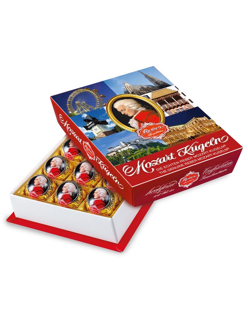 Reber Mozartkugeln mit Österreichaufleger 240g