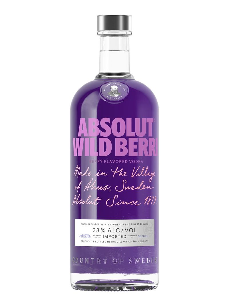 Absolut Vodka Wild Berri 38% 1L