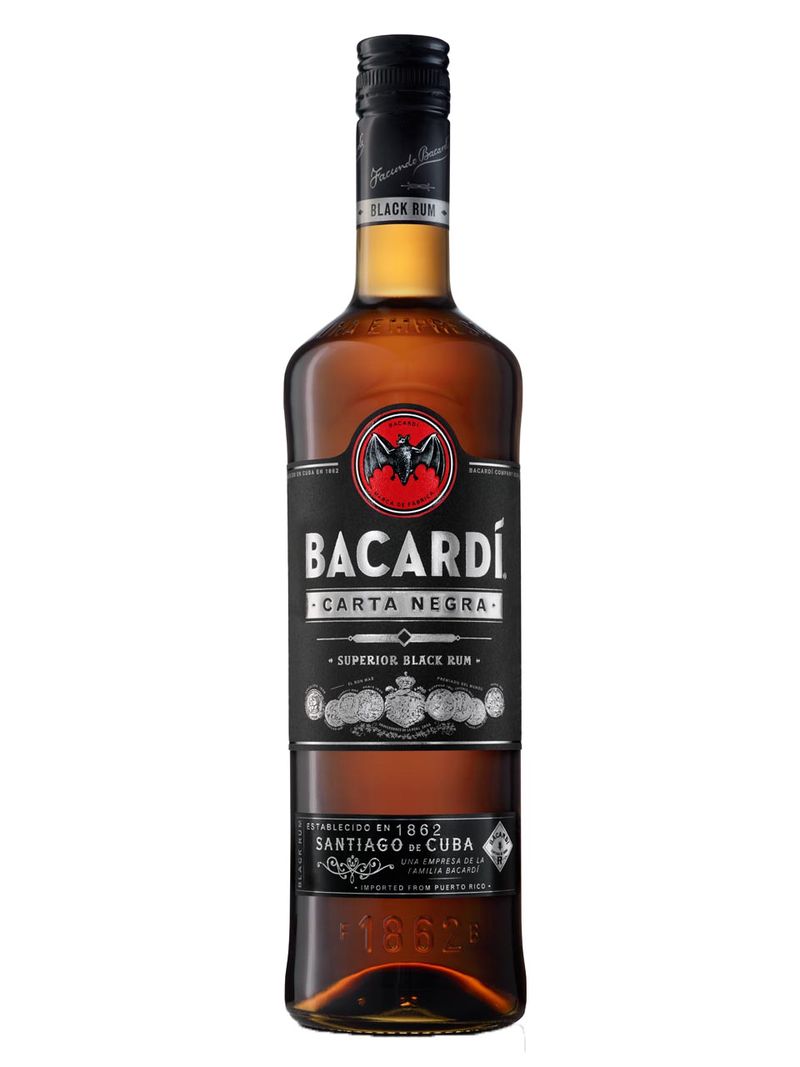 Bacardi Carta Negra Rum 40% 1L