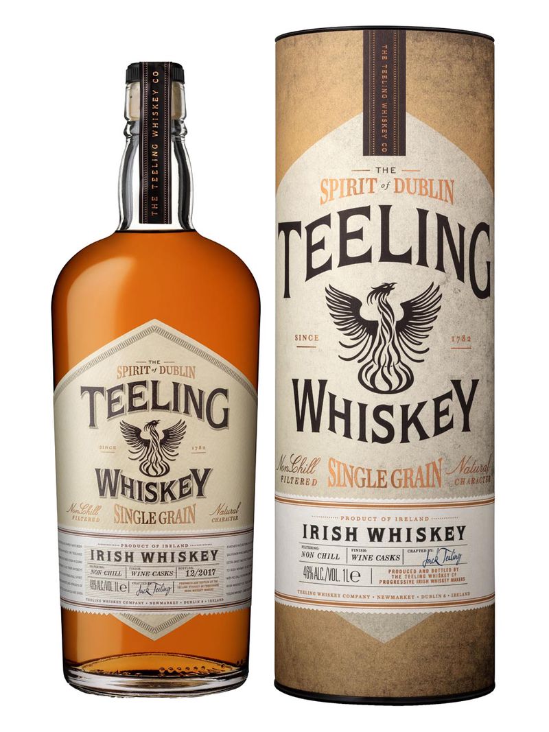 Teeling Single Grain Irish Whiskey 46% 1L Geschenkverpackung