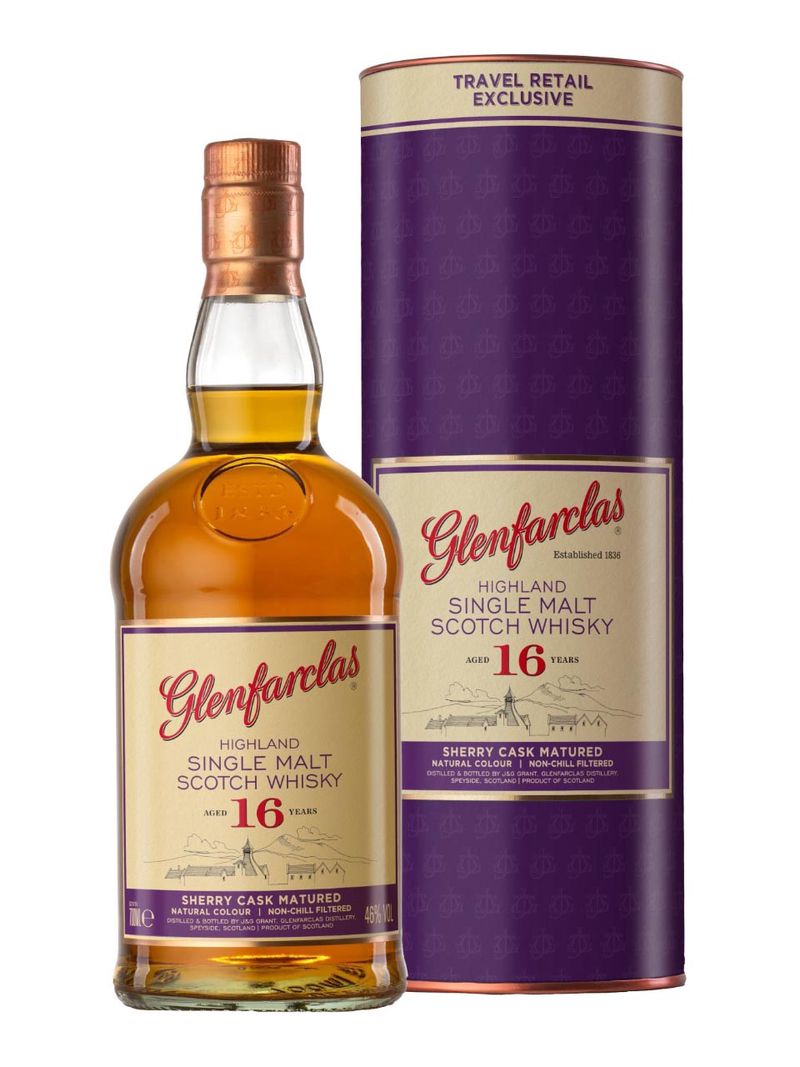 Glenfarclas 16yo Highland Single Malt Scotch Whisky 46% 0.7L Geschenkverpackung