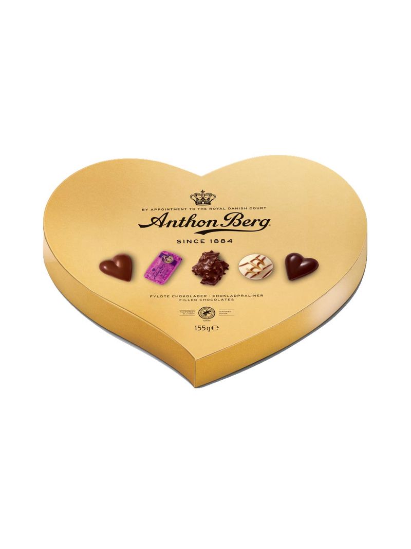 Anthon Berg Heart Shaped Gold Box 155g