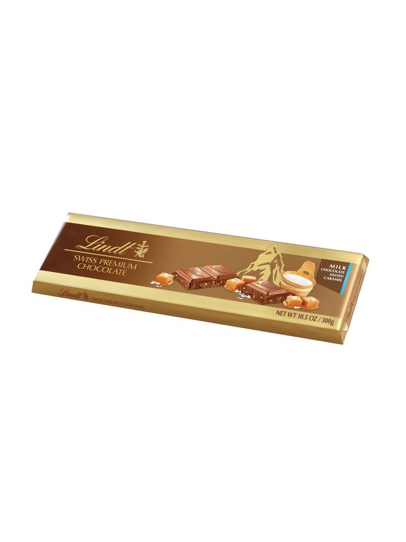 Lindt Gold Milchschokoladentafel Mit Meersalz Und Karamellstückchen