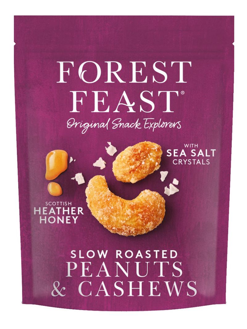 Honiggeröstete Erdnüsse und Cashewkerne 120g