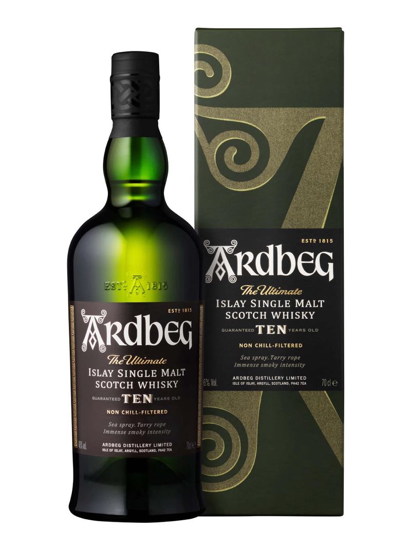 Ardbeg 10 yo Islay Single Malt Scotch Whisky 46% 1L Geschenkpackung
