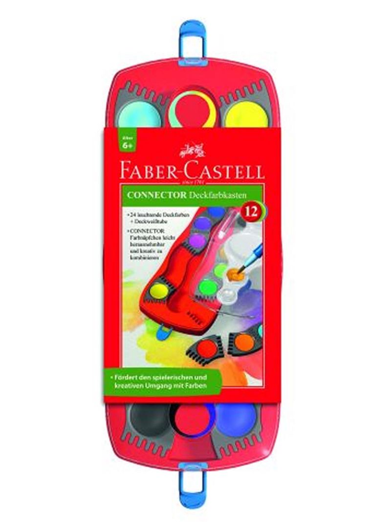 Faber-Castell Gmbh&Co. Rot Faber-Castell Farbkasten Connector 12 Farben - Image 17