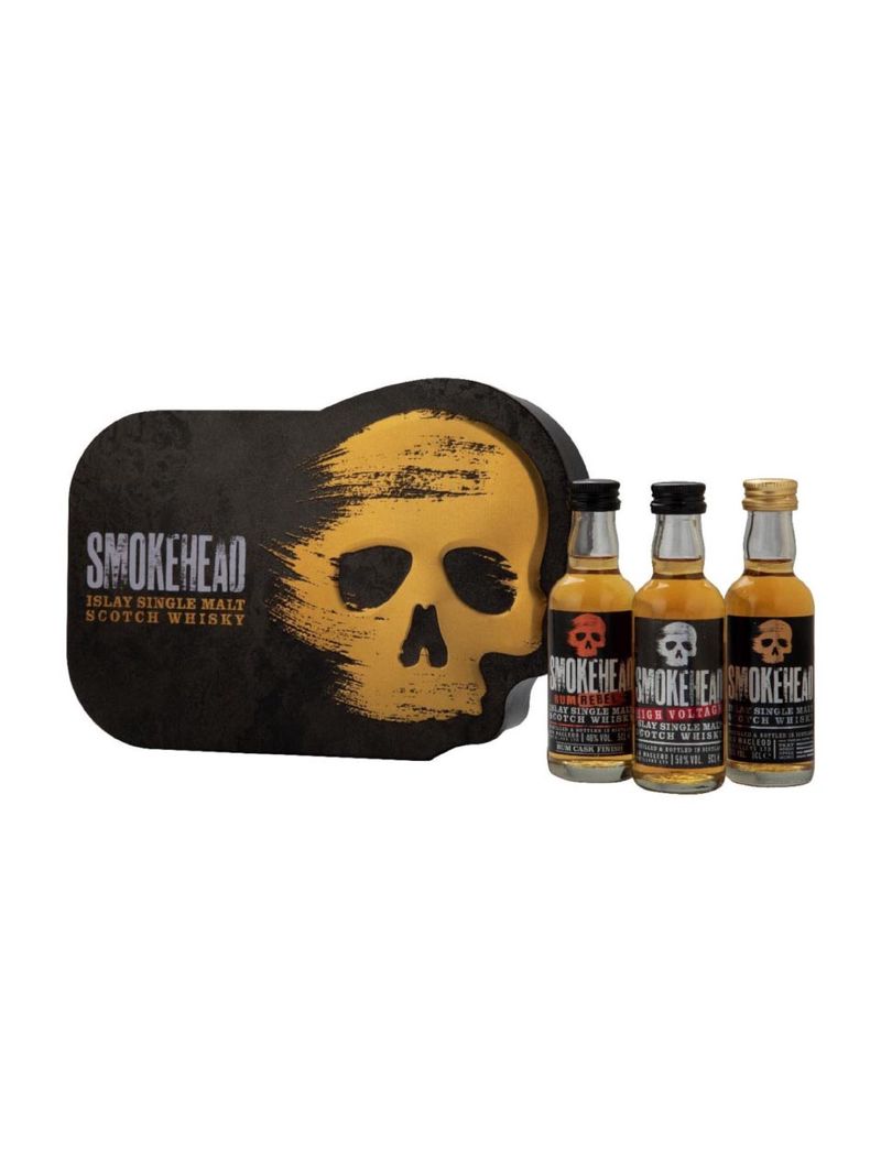Smokehead Islay Single Malt Scotch Whisky 49% 3x0.05L Geschenkverpackung