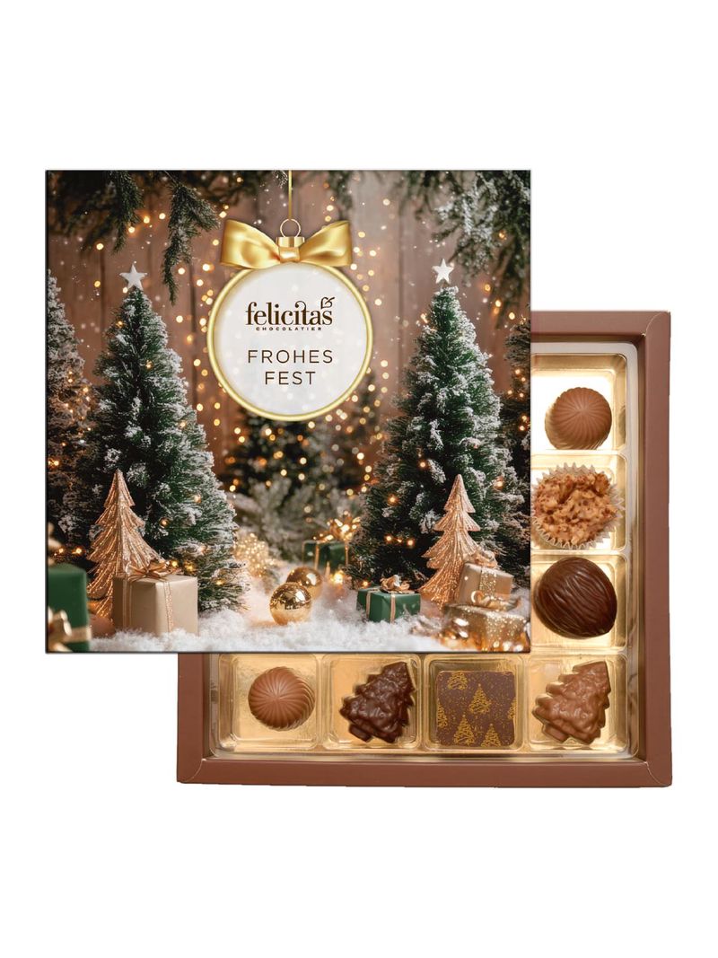 Felicitas+Pralinenquadrat Weihnachten ohne Alkohol+200g