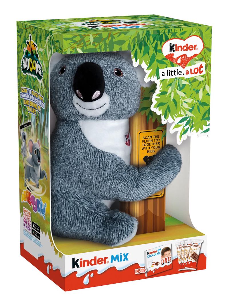 Kinder Mix mit Kinder Schokolade, Kinder Country und Plüschtier 144g