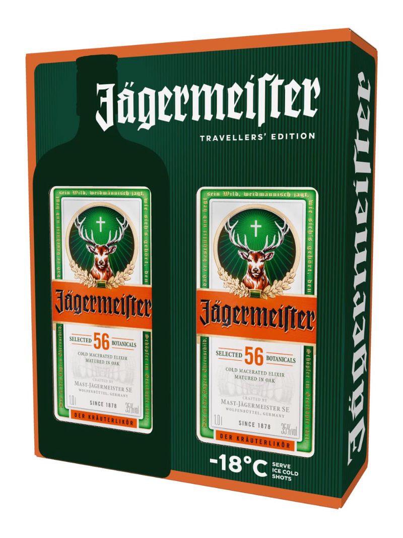Jägermeister Kräuterlikör 35% 2 x 1L Twinpack