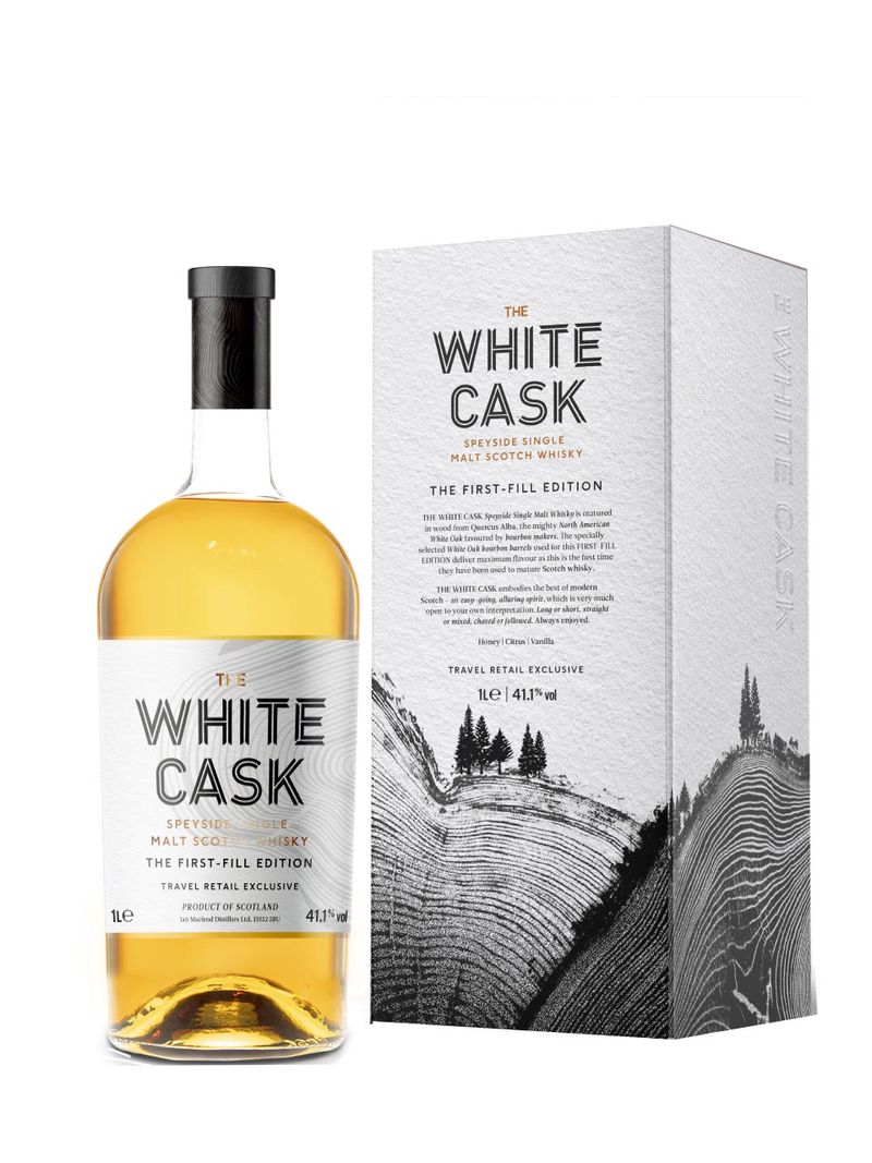 The White Cask First Fill Edition Speyside Single Malt Scotch Whisky 41.1% 1L Geschenkverpackung