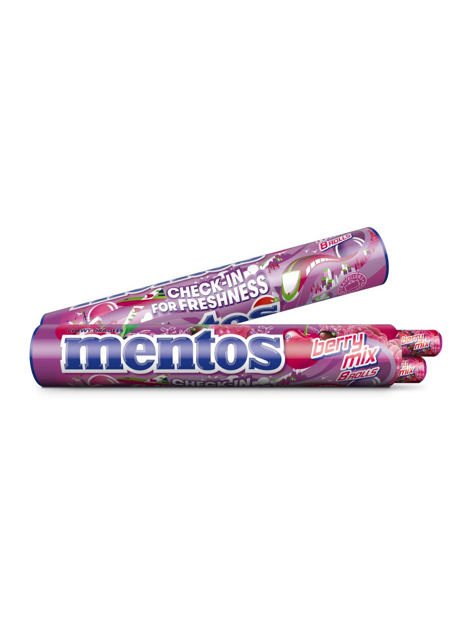 Mentos Jumboroll Berry 296g 