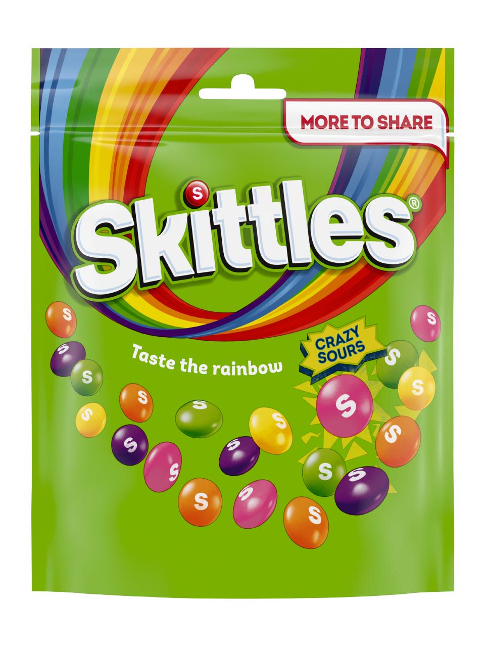 Skittles chewy candies coated with sugar, with sour fruit flavor 318g ...