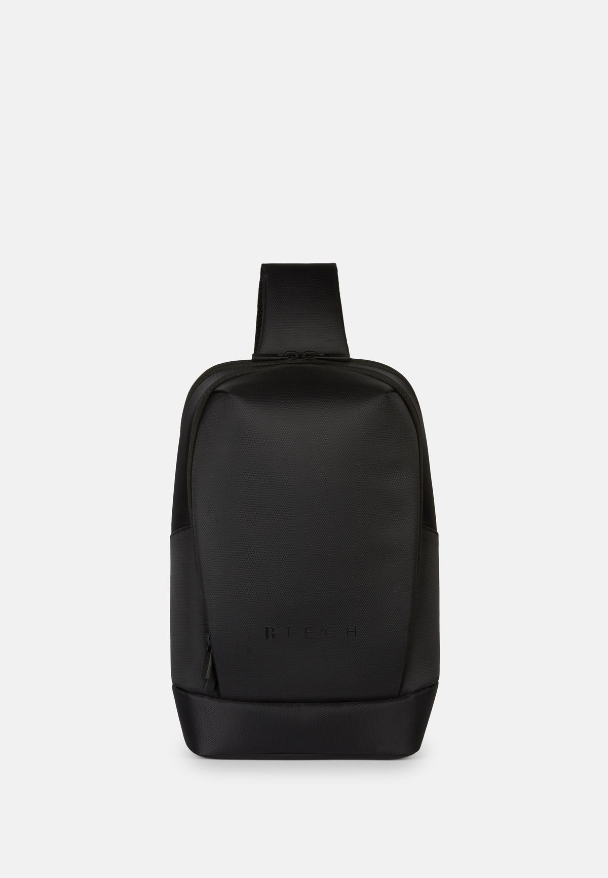 Black Recycled Technical Fabric Crossbody Bag Frankfurt Airport