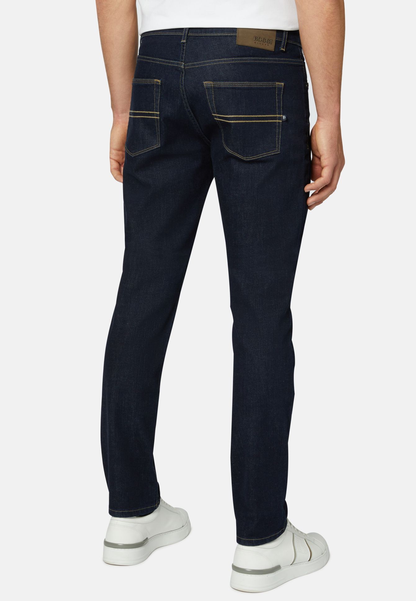 Dark Blue Stretch Denim Jeans Frankfurt Airport Online Shopping
