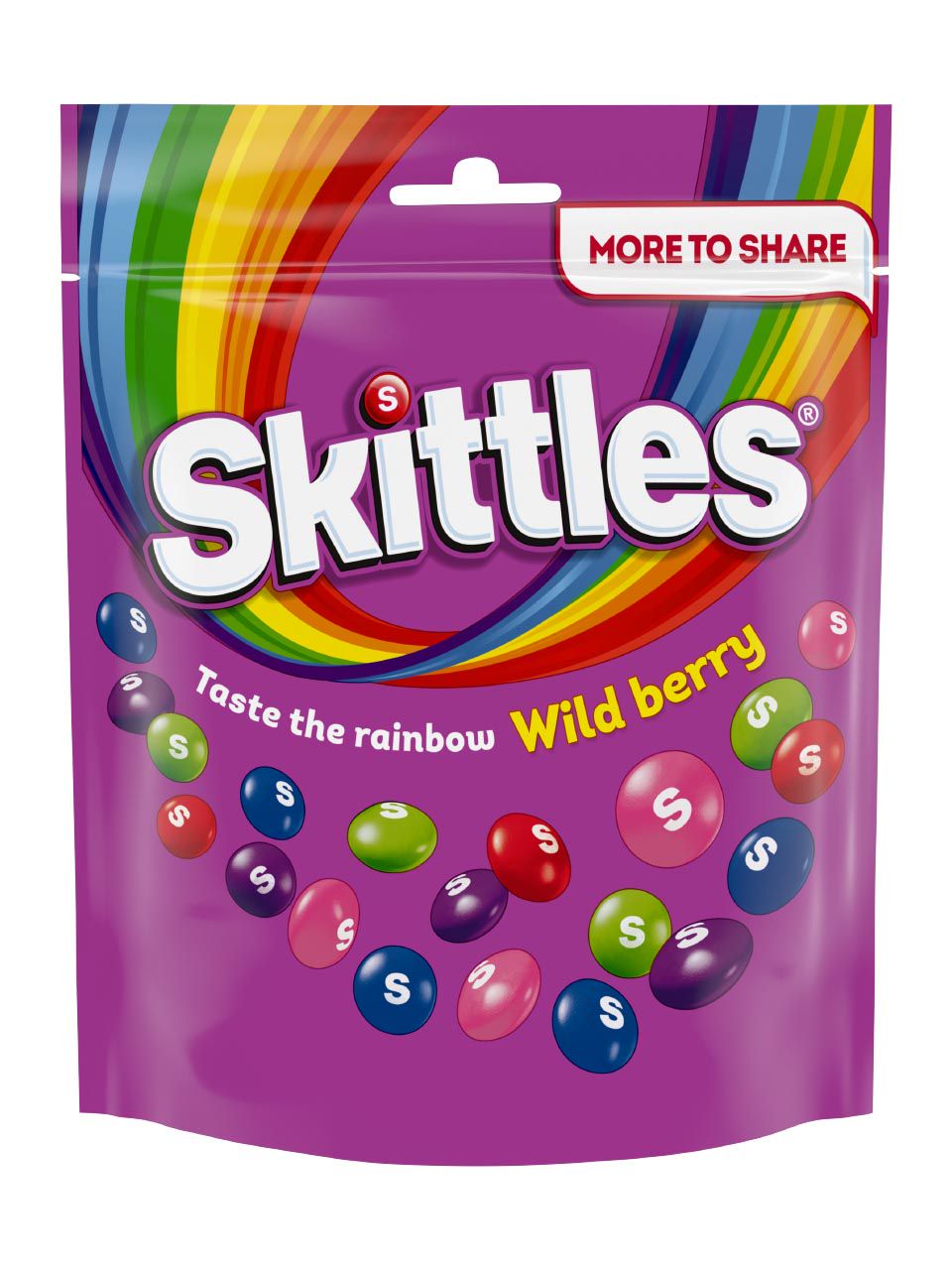 Skittles Chewy Candies Coated With Sugar, With Wild Berry Flavor 318g 