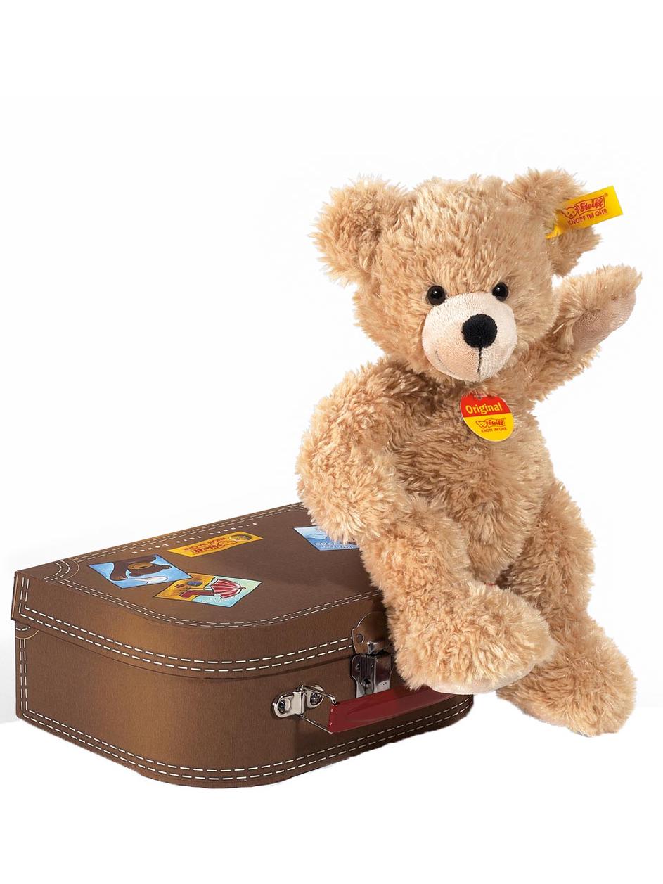Steiff Teddy Bear in a Suit Case – German Specialty Imports llc
