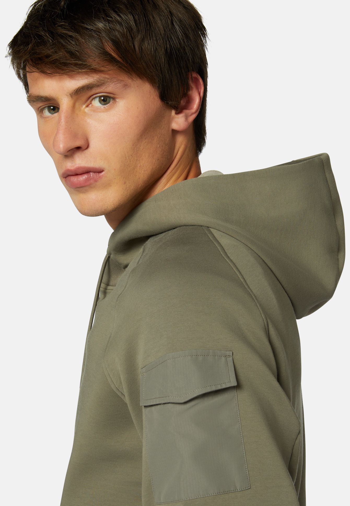 Light Recycled Scuba Hooded Sweatshirt Frankfurt Airport Online Shopping