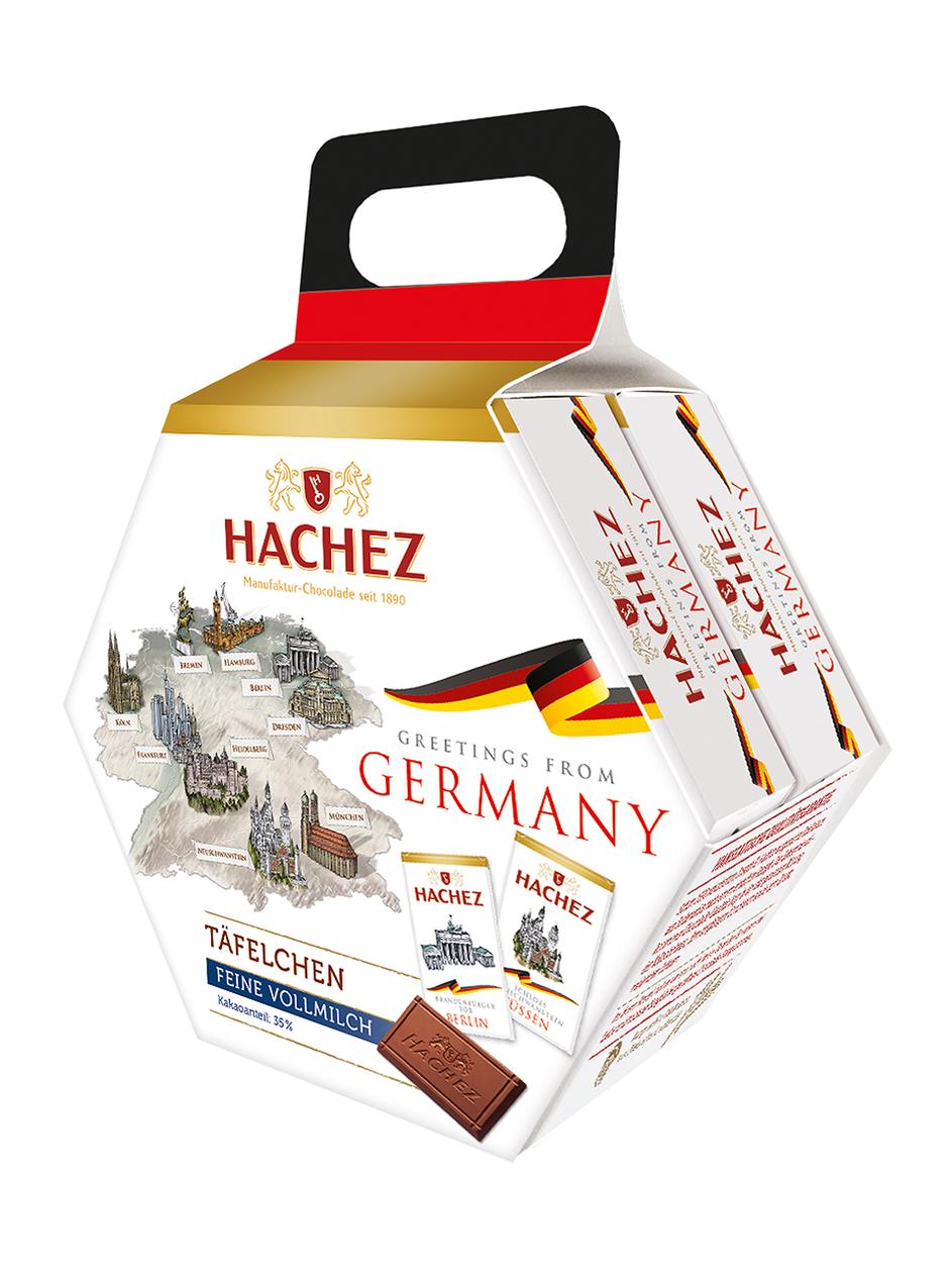 Hachez Mini Bars Greetings from Germany 2x165g | Frankfurt Airport Online  Shopping