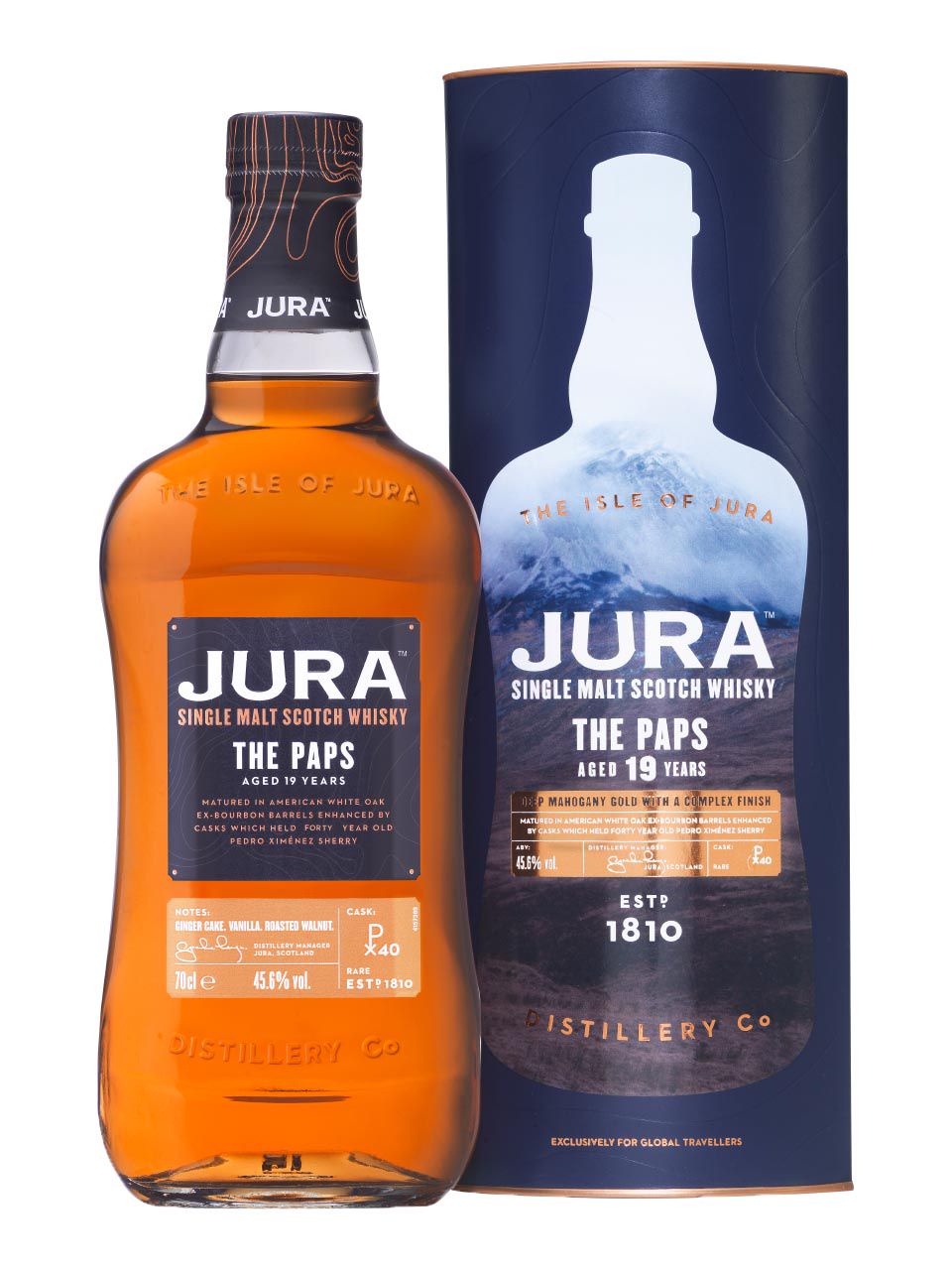 Jura The Paps 19y Island Single Malt Scotch Whisky 45.6 0.7L gift pack