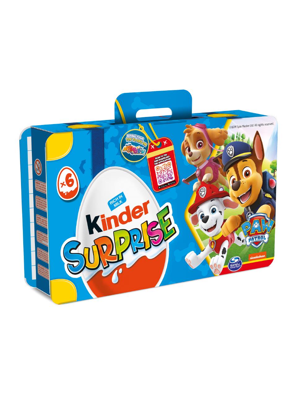 Kinder Surprise Paw Patrol in the luggage-shaped case with toys 120g.