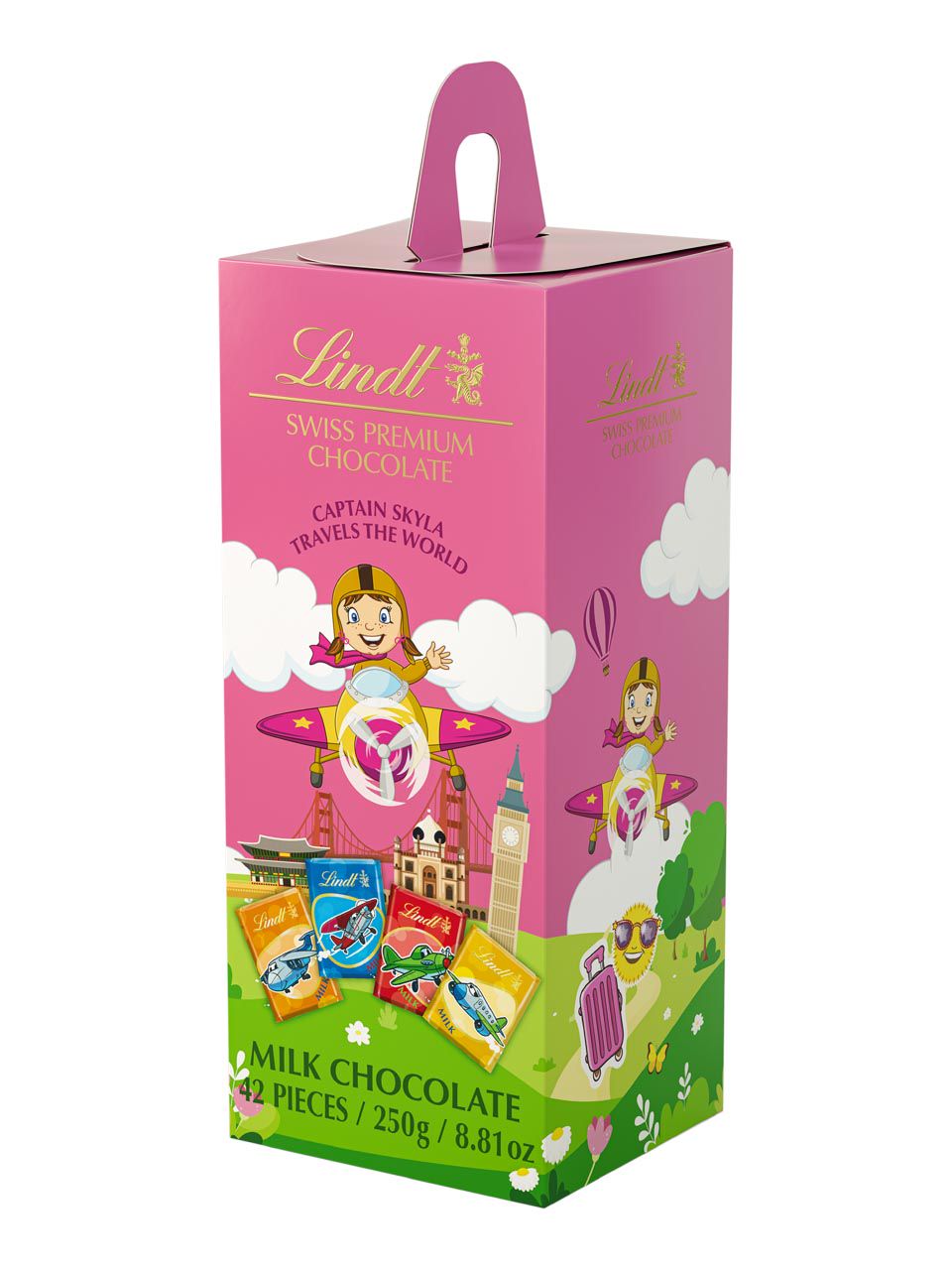 Lindt Captain Skyla easy-to-carry gift box filled with Lindt ...